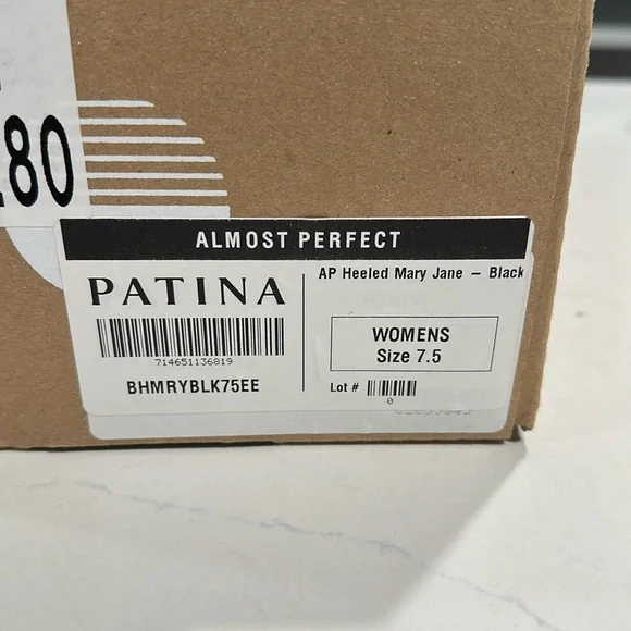 Patina by Portland Leather Goods Heeled Mary Jane shoes Women's Size 7 1/2 Black - Picture 2 of 6